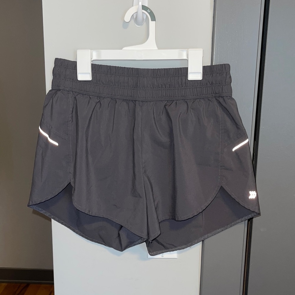 all in motion gray athletic shorts with inside liner - Size M